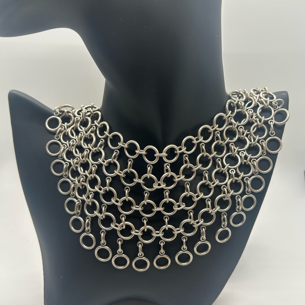 Roberto Leonardi Open Link Bib Necklace